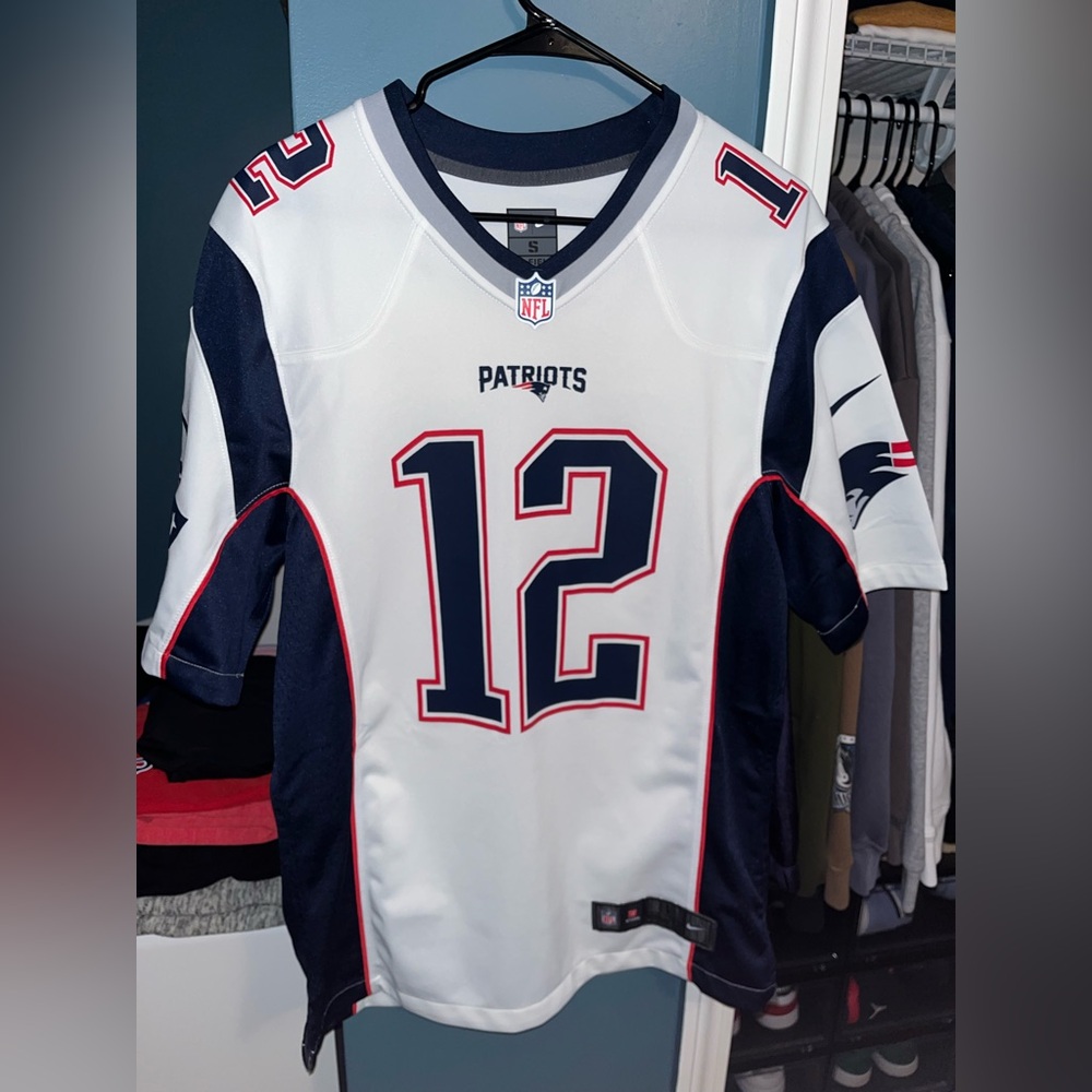 Nike NFL New England Patriots Tom Brady White Jersey